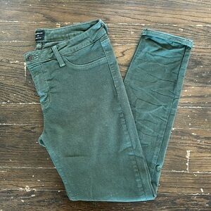 Just Black skinny jeans green